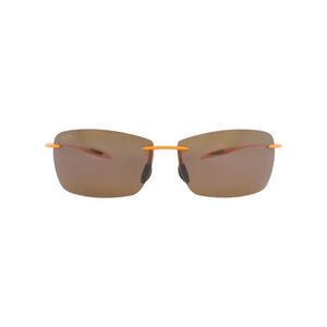 Maui Jim Shield-Frame Nylon Sunglasses Orange Unisex-Adult